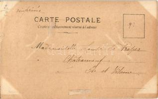 1903 Reine de Serbie / Queen Draga of Serbia, wife of King Aleksandar Obrenovic (kis szakadás / smal...