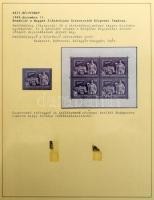 Magyar Bélyegnapok kiállítási anyag Lindner albumban, benne blokkok, FDC-k stb. (Debreceni Zsolt maradvány gyűjteménye)
