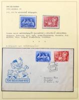 Magyar Bélyegnapok kiállítási anyag Lindner albumban, benne blokkok, FDC-k stb. (Debreceni Zsolt mar...