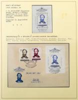 Magyar Bélyegnapok kiállítási anyag Lindner albumban, benne blokkok, FDC-k stb. (Debreceni Zsolt mar...