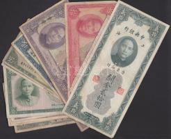 Kína 21db klf bankjegy T:vegyes