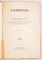 Arlow Gusztáv, lovag: A kardvívás. Ötvennégy képpel. Bp., 1902., Athenaeum, 1 t.+XXIII+ 240+1 p. Kiadói szecessziós egészvászon-kötés, festett lapélekkel, kissé kopott borítóval, kissé laza fűzéssel, sérült elülső szennylappal.