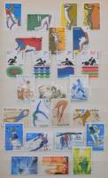 521 klf sport motívum kiadás, többnyire komplettek, 10 lapos közepes berakóban