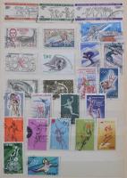 521 klf sport motívum kiadás, többnyire komplettek, 10 lapos közepes berakóban