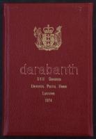 53 db német automata + 22 db hátoldali sorszámos bélyeg, 4 oldalas kihajtható berakóban