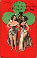 1901 Red-green Club card (EK)