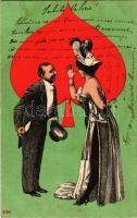 1901 Red-green Spade card (EK)