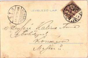 1901 Red-golden Club card (EK)