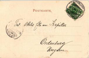 1900 Heart playing card with clown. Dr. Trenkler &amp; Co. (EK)