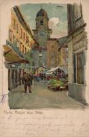 Fiume Piazza dell´ Erbe litho s: Raoul Frank
