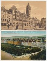 21 db RÉGI külföldi város képeslap vegyes minőségben / 21 pre-1945 foreign town postcards in mixed q...