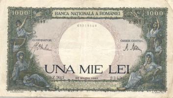 Románia 1940-1992 6db klf bankjegy T:vegyes