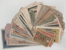 Német Birodalom / Weimar Köztársaság ~1920-1922. 50db-os vegyes inflációs bankjegy tétel T:F,VG