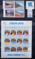Olaszország 1980-1993 szinte komplett gyűjtemény 10 lapos A4 berakóban