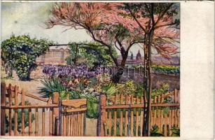 Budapest I. Tabáni virágoskert s: Undi Mariska (vágott / cut)