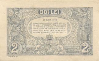 Románia 1920. 1Leu + 2Lei T:I-,II