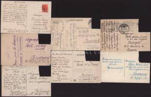 Neves személyek egymásnak küldött levelezőlapjai, részben Róth Miksának címezve, pl. Kölber Dezső (1...