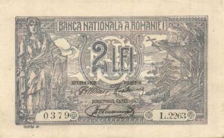 Románia 1920. 1Leu + 2Lei T:I-,II