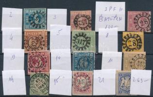 Német államok Bayern összeállítás stecklapon