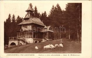 1928 Zakopane, Jaszczurówka pod Zakopanem, Kaplica w stylu zakopianskim / chapel. Fot. T. i S. Zwoli...