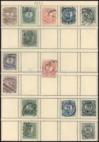 1881-1888 33 db Krajcáros bélyeg 3 albumlapon