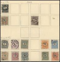 1881-1888 33 db Krajcáros bélyeg 3 albumlapon