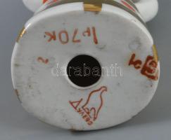 Polonne női figura, jelzett, hibátlan, m: 12,4 cm