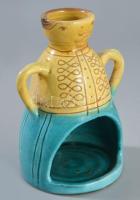 Figurális mécsestartó, m: 15,5 cm