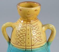 Figurális mécsestartó, m: 15,5 cm