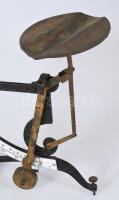 cca 1900-1930 Régi levélmérleg zománc skálával, m: 28 cm