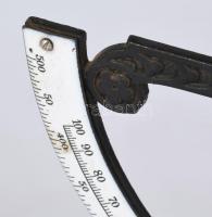 cca 1900-1930 Régi levélmérleg zománc skálával, m: 28 cm