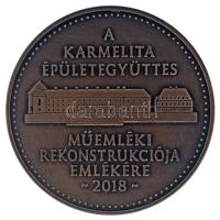 2018. "A Karmelita Épületegyüttes Műemléki rekonstrukciója emlékére 2018 / Emlékérem - Confecto...