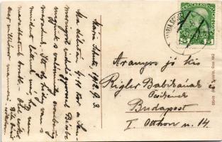 1912 Maria Schutz a. Semmering. Grüss' Gott! / Art Nouveau montage frame with Austrian folklore...