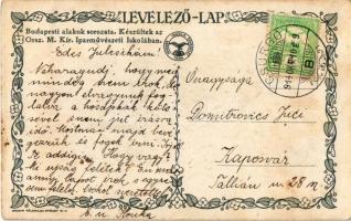 1914 Budapesti alakok sorozat. Készültek az Orsz. M. kir. Iparművészeti Iskolában. Magyar Földrajzi ...