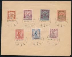 1915 Hadisegély II. hiányos sor hosszú felülnyomatú 60f nélkül, 2 borítékon