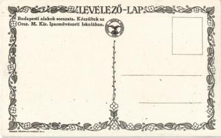 Budapesti alakok sorozat. Készültek az Orsz. M. kir. Iparművészeti Iskolában. Magyar Földrajzi Intéz...