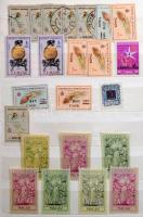 Vietnam, Hongkong, Macau stb. bélyegek közepes berakóban, közte szép motívumok, kevés blokk