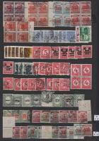 1914-1987 Portó összeállítás, benne hármaslyukasztásúak is, A/4-es berakólap mindkét oldalán (32.300)