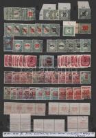 1914-1987 Portó összeállítás, benne hármaslyukasztásúak is, A/4-es berakólap mindkét oldalán (32.300...