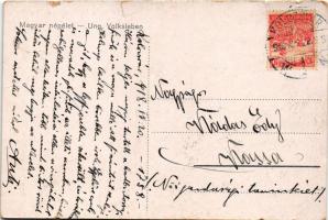 1918 Magyar népélet / Ung. Volksleben / Hungarian folklore art postcard s: Kardos Böske (EM)