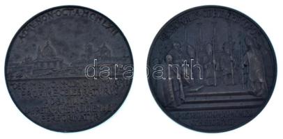 Vatikán 1960-1962. "XXIII. Pál pápa" 2xklf bronz emlékérem T:AU kis ph.
Vatican 1960-1962...