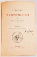Jókai Mór: Egy magyar nábob. Képes díszkiadás. Goró Lajos hatvankét szövegrajzával, és nyolc aquarelljével. Bp., 1894, Athenaeum, 1 t.+XII+500+2 p.+ 8 t. Korabeli aranyozott egészvászon-kötés, sérült gerinccel, kopott borítóval, kijáró lapokkal (az elülső szennylapotól VI-ig.)