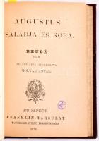 2 db Kolligátum Olcsó-, illetve Magyar Könyvtáras művekből. Boissier Gaston: Virgil. Ford.: Végh Arthur. (1876.); Beulé: Augustus családja és kora. Ford.: Molnár Antal. (1879.); Szász Károly: Horatius. Élet- és jellem-rajz. (1891.);  Bp., 1876, Franklin, 99+1;+159+1;+131 p. Átkötött félvászon-kötés.;   Alexander Bernát. Shakspere.; Dóczi Lajos: Csokonai.;  Zilahi Kiss Béla: Katona József élete.; Lévay József: Tompa Mihályról.; Bp.,1900-1906,Lampel R. (Wodianer F. és Fiai.), 58+6;+53+3;+79+1;+60+2 p. Átkötött félvászon-kötés.;