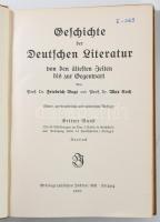 Friedrich Vogt Max Koch: Geschichte der Deutschen Literatur von den ältesten Zeiten bis zur Gegenwar...