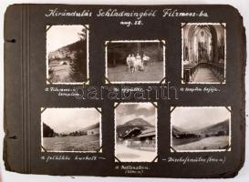 1932 Ausztriai kirándulás képei. Alpok, Tirol, stb A Kismarty Lechner család hagyatékából, kb 200 db nagyrészt feliratozott fotó albumlapokon   Pictures from a 1932 trip to Austria. Alps, Tyrol, etc. From the estate of the Kismarty Lechner family, about 200 mostly captioned photos on album pages