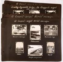 1932 Csepel szigeti kirándulás képei.A Kismarty Lechner család hagyatékából, kb 70 db feliratozott fotó albumlapokon
