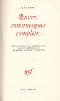 Giono, Jean:
Oeuvres romanesques completes. Édition établie par Robert Ricatte avec la collaboratio...