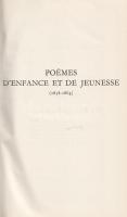 Mallarmé, Stéphane:
Oeuvres completes. Texte établi et annoté par Henri Mondor et G. Jean-Aubry.
(...