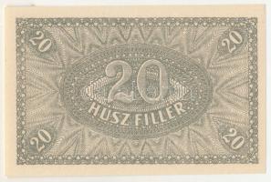 1920. 20f "03" T:UNC / Hungary 1920. 20 Fillér "03" C:UNC
Adamo K1, Krause P#43