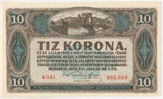 1920. 10K "a 041 885.669" T:AU / Hungary 1920. 10 Korona "a 041 885.669" C:AU
A...
